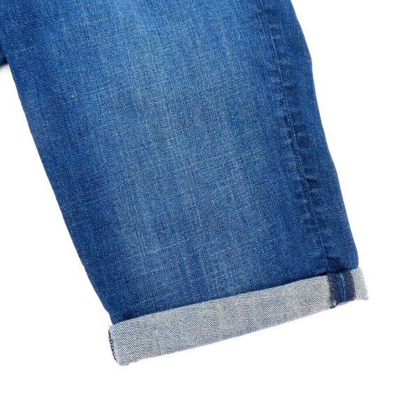 Banana Republic Women 26 Bermuda Roll Cuff Blue Jean Shorts Cotton Blend Pockets - Picture 3 of 9